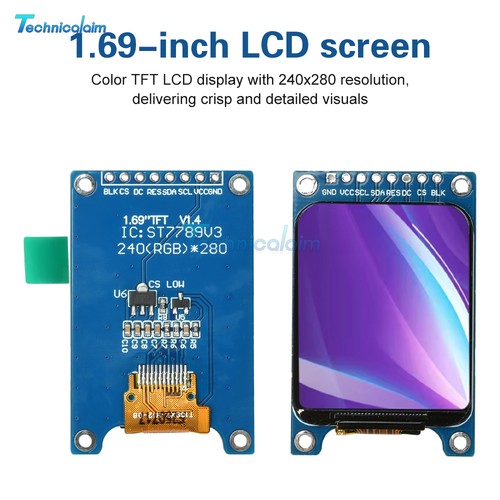 8pin inch color screen - color,