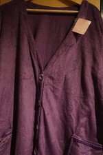 **QVC*Little Rose**2tlg Set**Cardigan/Pullover**Gr: 3XL**lila/weiß**kuschlig*neu