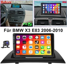 Für BMW X3 E83 2006-2010 Autoradio CarPlay Android 13 2+64G Kamera USB GPS Navi