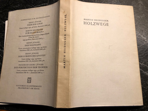 Martin heidegger holzwege - martin, heidegger: