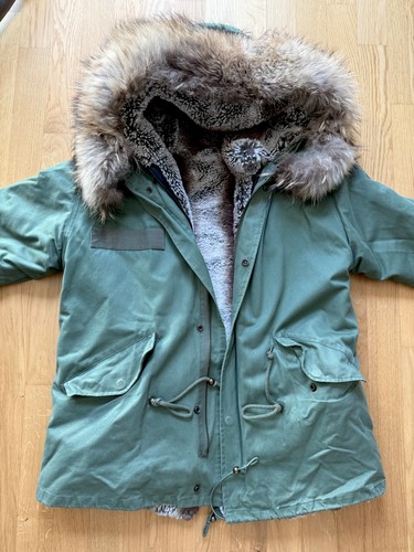 Damen parker olive mit - damen,