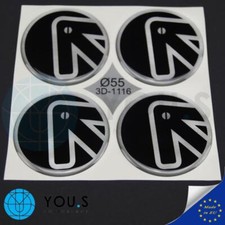 4 Stück Silikon Nabenkappen Sticker Aufkleber PFEIL Emblem - 55 mm - NEU