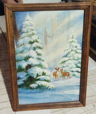 Ölgemälde Wandbild Holz