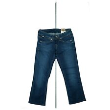 PEPE JEANS Banji Wmn Low Waist 3/4 Hose stretch Capri Bermuda Short W28 Blau NEU