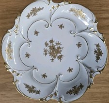 Schale Ilmenau Graf von Henneberg Porzellan Blumendekor Gold Ø=30cm