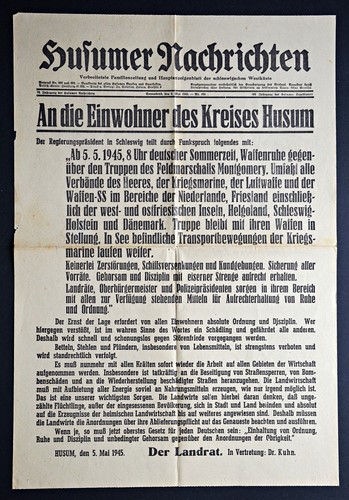 Husumer nachrichten plakat - husumer,