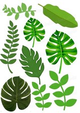 Dinosaurier Tortenbild Party Deko Geburtstag rosa Jurassic T-Rex essbar Blätter