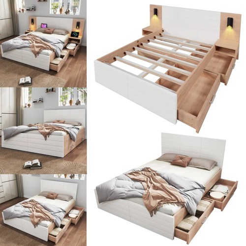 Doppelbett holzbett bettanlage - doppelbett,