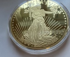 Gigant Medaille USA 1933 Gold