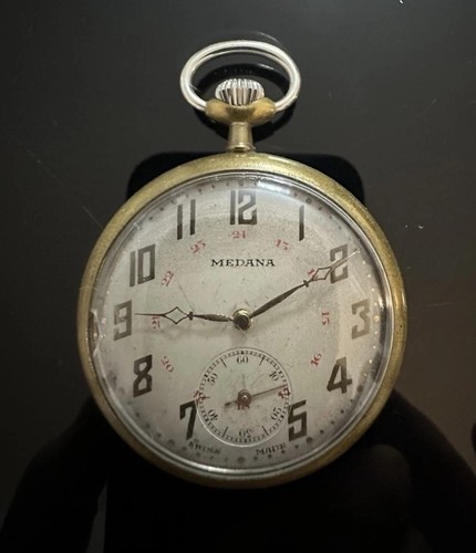 Vintage taschenuhr medana - taschenuhr,