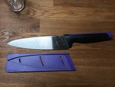 Tupperware Universal-Serie Chef Messer Schwarz/lila