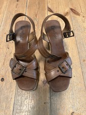 Braune Keilsandaletten Gr. 38 – Limelight (Deichmann), Vintage-Style 70er