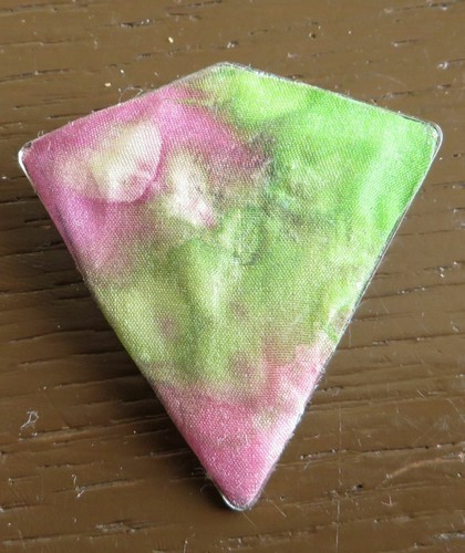 Brosche mit seidenmalerei - brosche,