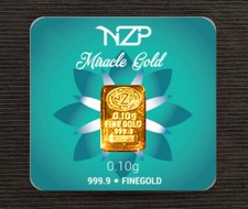 GOLDBARREN 0,10 Gramm NZP 999,9 Gold Barren 0,1 0,1g 0,10g NEU+OVP!!