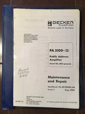 Becker Flugfunk PA 3100 -3