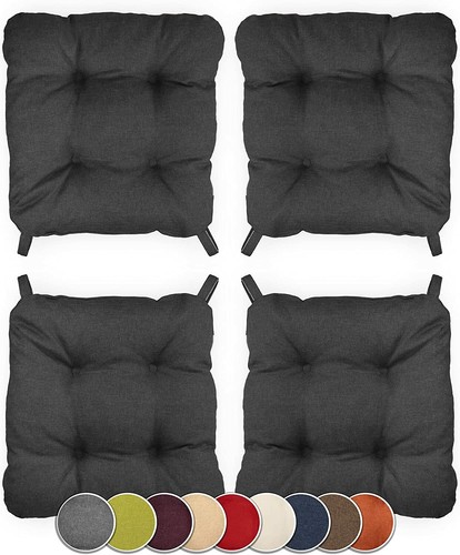 4er set stuhlkissen mit - set,