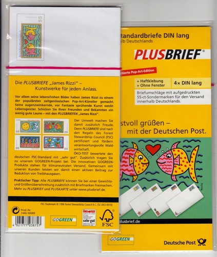 Verschiedene plusbrief 55 - 4, 0,55