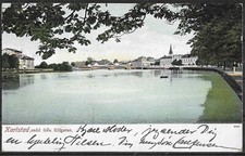 AK Gruss aus Karlstad in Schweden  Stadt Panorama 1906 echt befördert