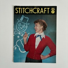 Stitchcraft December 1952 original vintage Strickanleitungen und Handarbeiten