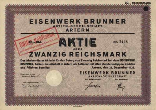 Eisenwerk brünner 1928 - eisenwerk,