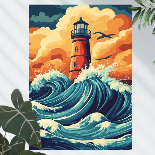 Leuchtturm poster schöne - poster,