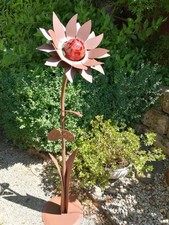 Edelrost Glasblume Sonnenblume