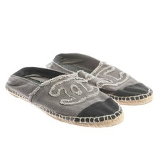 Espadrilles Chanel Grau Grau