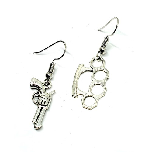 Gun brass knuckle duster - gun,