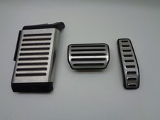 Original Audi Q7 V12 4L Pedalkappen Bremspedal Gaspedal Fußstütze 4L1864777D Alu