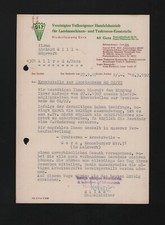 GERA, Brief 1967, VVH für Landmaschinen und Traktor-Ersatzteile