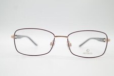 Vintage ART DECO ARCF03 Violett Gold Oval Brille Brillengestell eyeglasses NOS