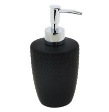 SEIFENSPENDER HTL Keramik schwarz 350 ml SOAP DISPENSER SEIFEN-DOSIERER 