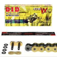 DID Kette GOLD extra verstärkt Hyosung GF 125 Speed, 98-03, NIETschloß