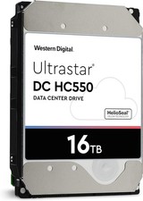 16TB 3,5" Western Digital Ultrastar HC550 SATA Festplatte HDD SATA 6Gb/s, 7200