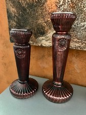 Zwei Glaskerzenständer