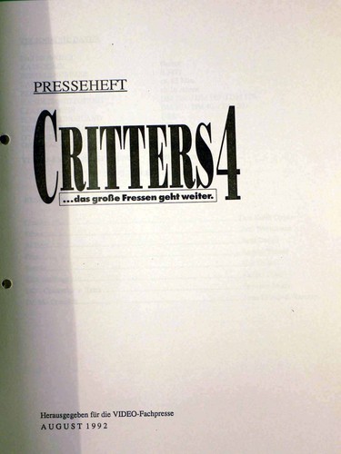 Critters presseheft - critters,