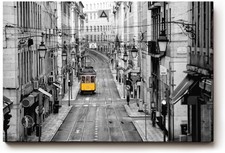 Sinus Art Wandbild Gelbe