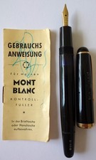 Alter Mont Blanc Füller 3-42G, Gravur auf der Feder 14C, mit Anleitung !