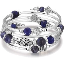 Damen Wickelarmband Achat