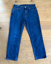 ZARA Jeans Hose relaxed fit Denim blau W 34 / L / (52)