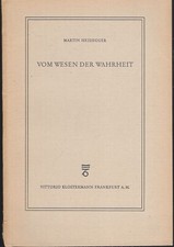Martin Heidegger Vom Wesen der