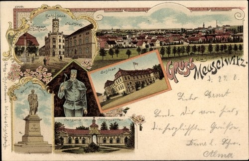 Litho meuselwitz kreis - meuselwitz,