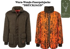Warn-Wende-Faserpelzjacke
