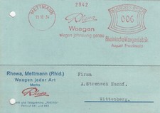 METTMANN, Postkarte 1934