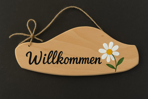 Diy holzschild willkommen - holzschild,