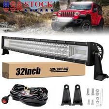 32" LED LIGHT BAR Tri Row Spot