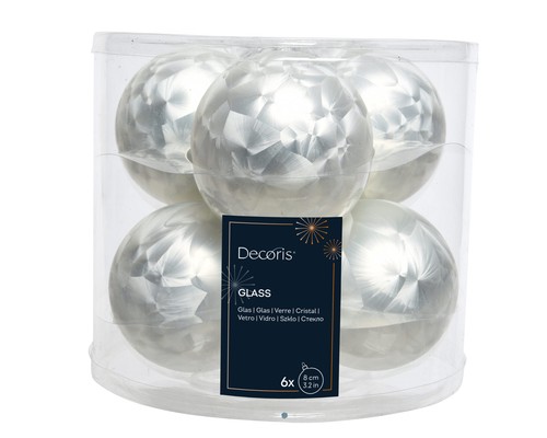 Weihnachtskugeln 8cm glas - weihnachtskugeln,