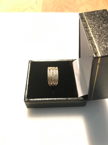 9kt gelbgold diamant ring - gelbgold,