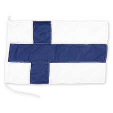 Finnland Flagge genäht -