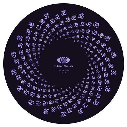 Lila ohm spirale - lila, 6"